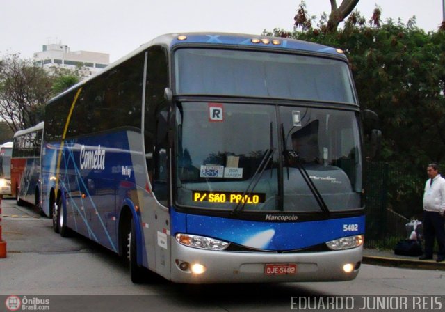 Viação Cometa 5402 na cidade de São Paulo, São Paulo, Brasil, por EDUARDO - SOROCABUS. ID da foto: 208492.