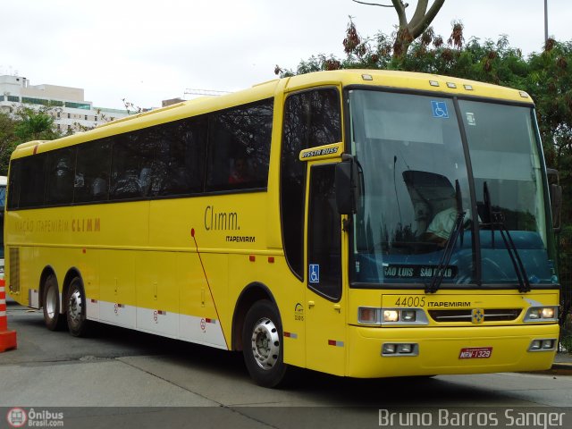 Viação Itapemirim 44005 na cidade de São Paulo, São Paulo, Brasil, por Bruno Barros Sanger. Número da foto: #226397.