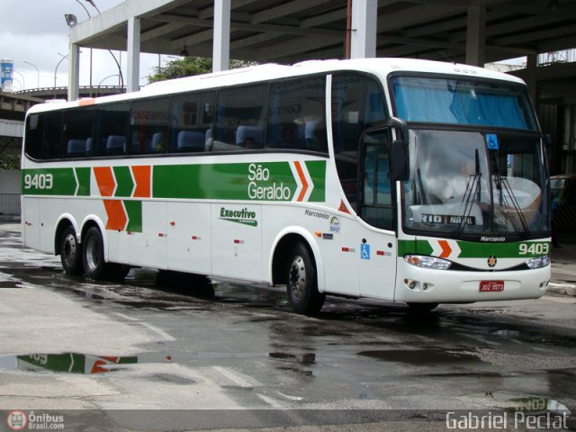 Cia. São Geraldo de Viação 9403 na cidade de Rio de Janeiro, Rio de Janeiro, Brasil, por Gabriel Peclat. Número da foto: #227147.