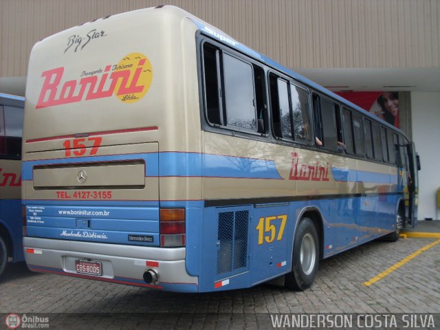 Transporte e Turismo Bonini 157 na cidade de Jacareí, São Paulo, Brasil, por Wanderson Costa Silva. Número da foto: #210254.