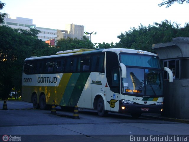 Empresa Gontijo de Transportes 5880 na cidade de São Paulo, São Paulo, Brasil, por Bruno Faria de Lima. ID da foto: 235942.