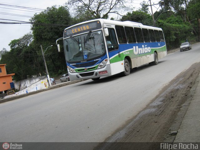 Viação União RJ 204.010 na cidade de Belford Roxo, Rio de Janeiro, Brasil, por Filipe Rocha. ID da foto: 237340.