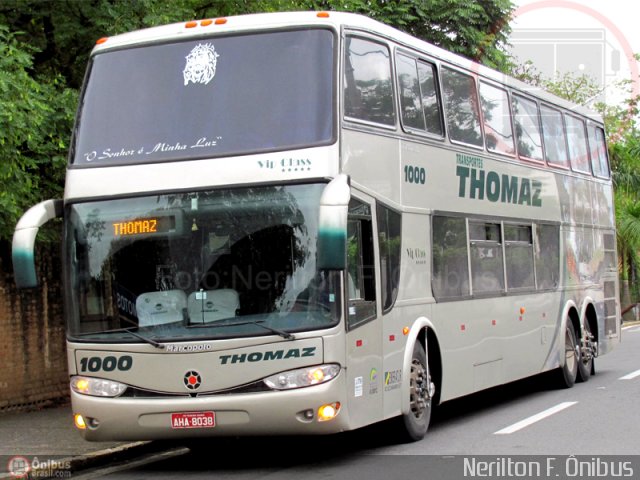 Transportes Thomaz 1000 na cidade de Aparecida, São Paulo, Brasil, por Nerilton F.  ônibus. Número da foto: #237744.