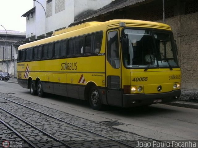 Viação Itapemirim 40055 na cidade de Rio de Janeiro, Rio de Janeiro, Brasil, por João Paulo Façanha. ID da foto: 238078.