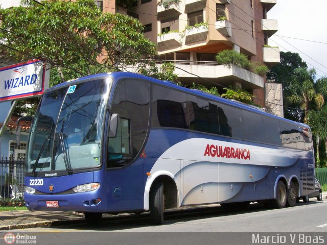 Viação Águia Branca 22220 na cidade de Poços de Caldas, Minas Gerais, Brasil, por Marcio V Boas. ID da foto: 238743.