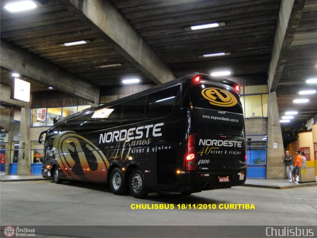 Expresso Nordeste 4800 na cidade de Curitiba, Paraná, Brasil, por Paulo Roberto Chulis. Número da foto: #241034.