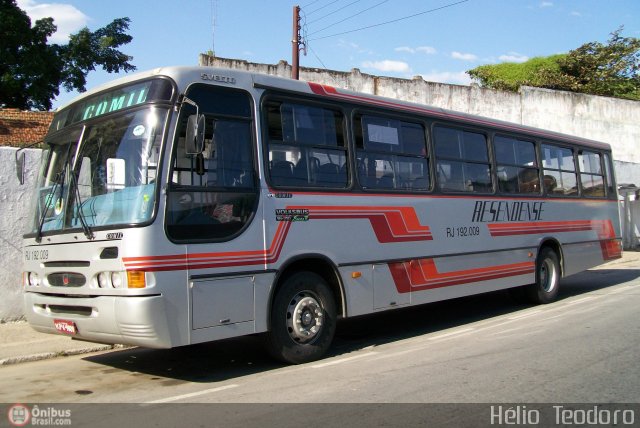 Viação Resendense RJ 192.009 na cidade de Resende, Rio de Janeiro, Brasil, por Hélio  Teodoro. Número da foto: #228713.