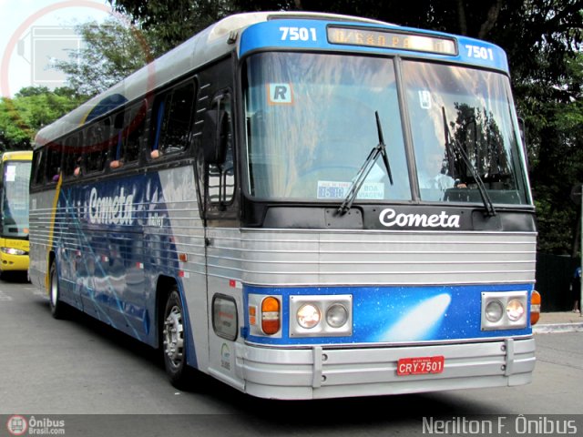 Viação Cometa 7501 na cidade de São Paulo, São Paulo, Brasil, por Nerilton F.  ônibus. ID da foto: 228651.