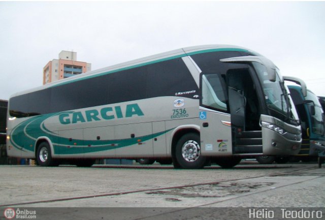 Viação Garcia 7536 na cidade de São José dos Campos, São Paulo, Brasil, por Hélio  Teodoro. Número da foto: #228721.