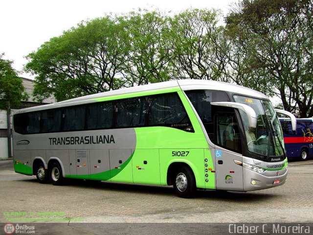 Transbrasiliana Transportes e Turismo 51027 na cidade de São Paulo, São Paulo, Brasil, por Cleber C.  Moreira. Número da foto: #242929.