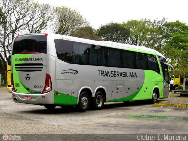 Transbrasiliana Transportes e Turismo 51027 na cidade de São Paulo, São Paulo, Brasil, por Cleber C.  Moreira. Número da foto: #242928.