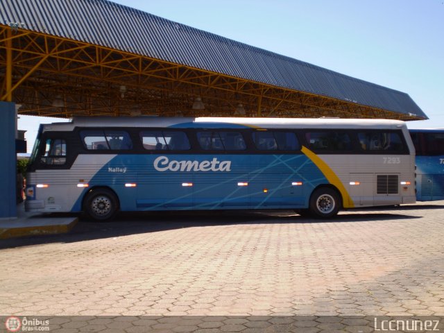 Viação Cometa 7293 na cidade de São Miguel Arcanjo, São Paulo, Brasil, por Luis Nunez. Número da foto: #242643.