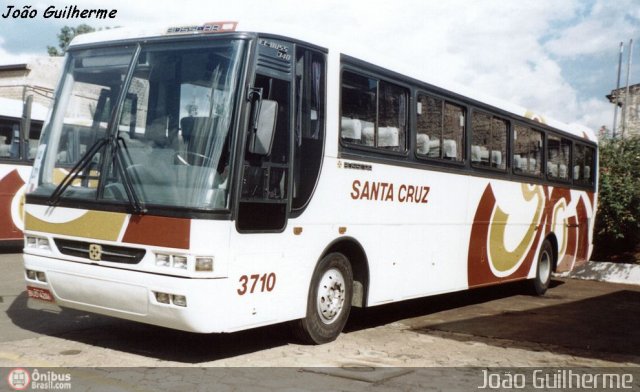 Viação Santa Cruz 3710 na cidade de Jaú, São Paulo, Brasil, por João Guilherme Lopes. ID da foto: 244253.