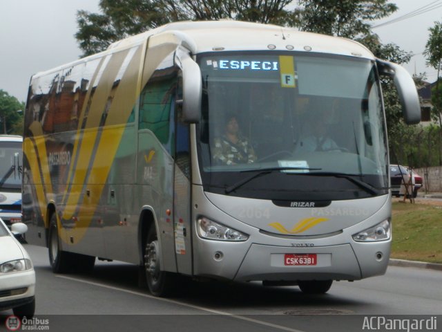 Passaredo Transporte e Turismo 2064 na cidade de São Paulo, São Paulo, Brasil, por Antonio Carlos Pangardi. Número da foto: #245828.