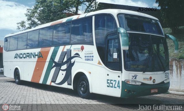 Empresa de Transportes Andorinha 5524 na cidade de Bauru, São Paulo, Brasil, por João Guilherme Lopes. ID da foto: 245927.