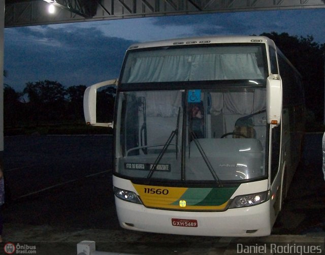 Empresa Gontijo de Transportes 11560 na cidade de São José do Rio Preto, São Paulo, Brasil, por Daniel Rodrigues. Número da foto: #246522.