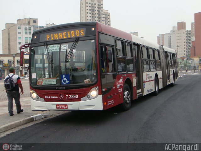 Viação Campo Belo 7 2890 na cidade de São Paulo, São Paulo, Brasil, por Antonio Carlos Pangardi. ID da foto: 246472.