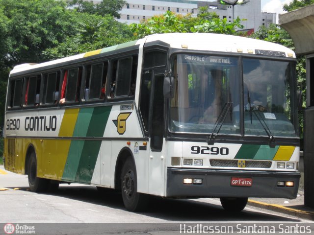 Empresa Gontijo de Transportes 9290 na cidade de São Paulo, São Paulo, Brasil, por Harllesson Santana Santos. Número da foto: #247680.