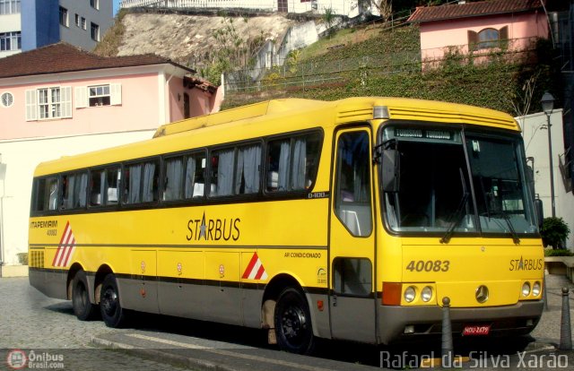 Viação Itapemirim 40083 na cidade de Petrópolis, Rio de Janeiro, Brasil, por Rafael da Silva Xarão. ID da foto: 248179.