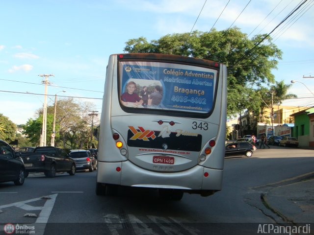 Nossa Senhora de Fátima Auto Ônibus 343 na cidade de Bragança Paulista, São Paulo, Brasil, por Antonio Carlos Pangardi. Número da foto: #248845.