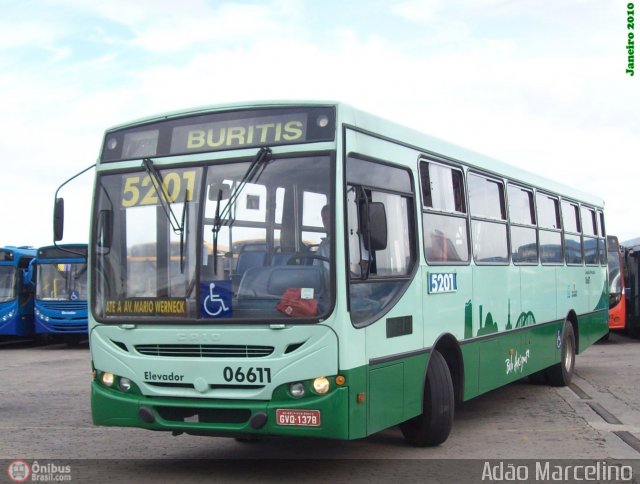 Auto Omnibus Floramar 06611 na cidade de Belo Horizonte, Minas Gerais, Brasil, por Adão Raimundo Marcelino. Número da foto: #249021.