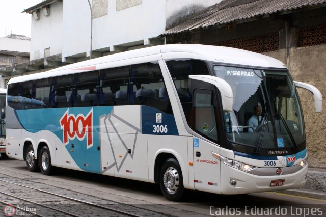 Auto Viação 1001 3006 na cidade de Rio de Janeiro, Rio de Janeiro, Brasil, por Carlos Eduardo Lopes. Número da foto: #248726.