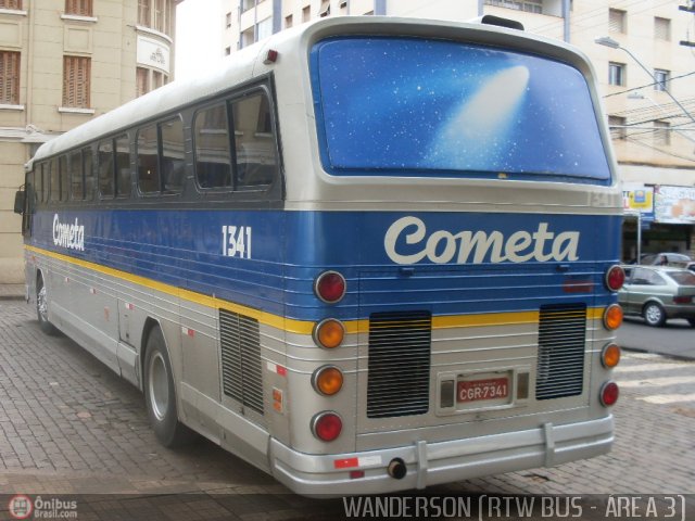 Viação Cometa 1341 na cidade de Ribeirão Preto, São Paulo, Brasil, por Wanderson Costa Silva. ID da foto: 231807.