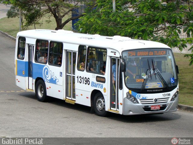 Transportes Barra 13196 na cidade de Rio de Janeiro, Rio de Janeiro, Brasil, por Gabriel Peclat. Número da foto: #231802.