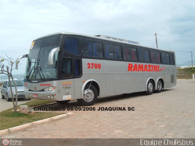 RTT - Ramazini Transportadora Turística 2700 na cidade de Florianópolis, Santa Catarina, Brasil, por Paulo Roberto Chulis. ID da foto: 232029.