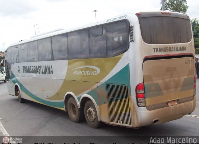 Transbrasiliana Transportes e Turismo 5717 na cidade de Belo Horizonte, Minas Gerais, Brasil, por Adão Raimundo Marcelino. Número da foto: #232714.