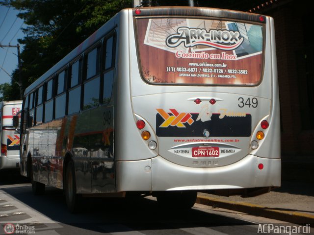 Nossa Senhora de Fátima Auto Ônibus 349 na cidade de Bragança Paulista, São Paulo, Brasil, por Antonio Carlos Pangardi. Número da foto: #233224.