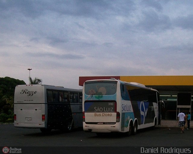 Viação São Luiz 3110 na cidade de São José do Rio Preto, São Paulo, Brasil, por Daniel Rodrigues. ID da foto: 257234.