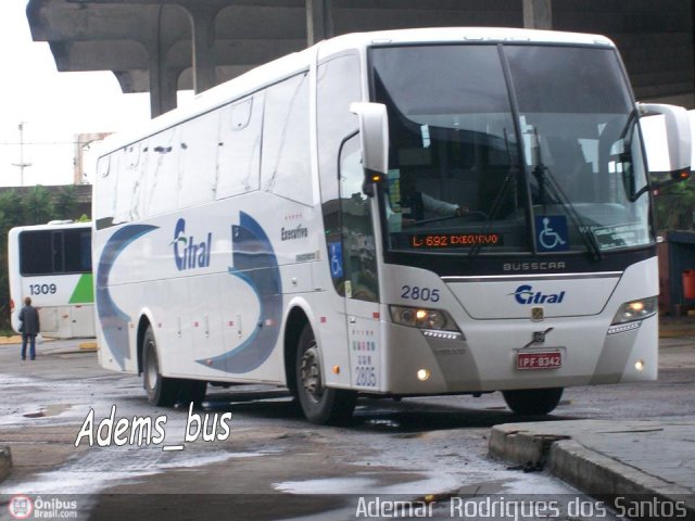 Citral Transporte e Turismo 2805 na cidade de Porto Alegre, Rio Grande do Sul, Brasil, por Adems  Equipe 19. Número da foto: #256871.