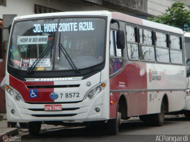Transwolff Transportes e Turismo 7 8572 na cidade de São Paulo, São Paulo, Brasil, por Antonio Carlos Pangardi. Número da foto: #259302.