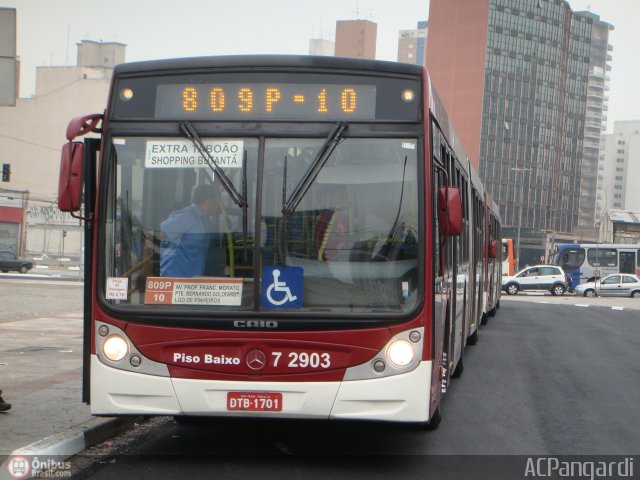 Viação Campo Belo 7 2903 na cidade de São Paulo, São Paulo, Brasil, por Antonio Carlos Pangardi. Número da foto: #260892.