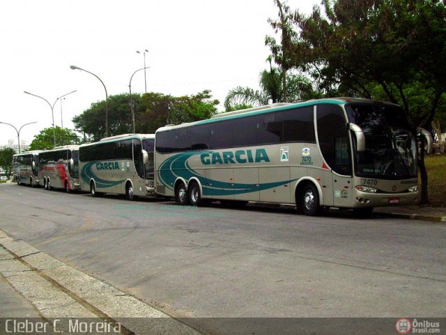 Viação Garcia 7470 na cidade de São Paulo, São Paulo, Brasil, por Cleber C.  Moreira. Número da foto: #262448.