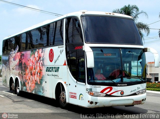 Eucatur - Empresa União Cascavel de Transportes e Turismo 4218 na cidade de Serra, Espírito Santo, Brasil, por Lucas  Ribeiro. Número da foto: #262262.