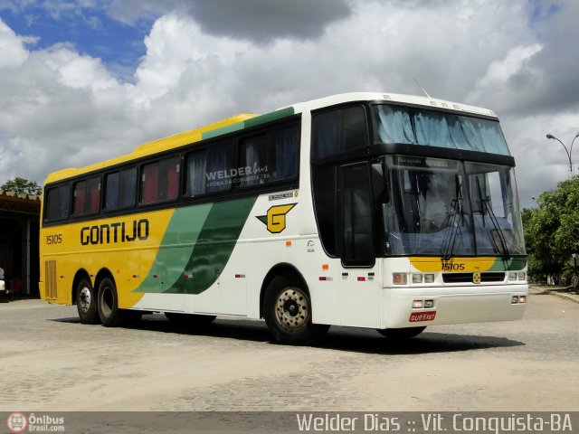 Empresa Gontijo de Transportes 15105 na cidade de Vitória da Conquista, Bahia, Brasil, por Welder Dias. Número da foto: #263207.