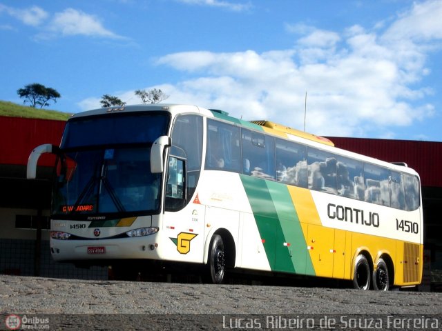 Empresa Gontijo de Transportes 14510 na cidade de João Monlevade, Minas Gerais, Brasil, por Lucas  Ribeiro. Número da foto: #264724.