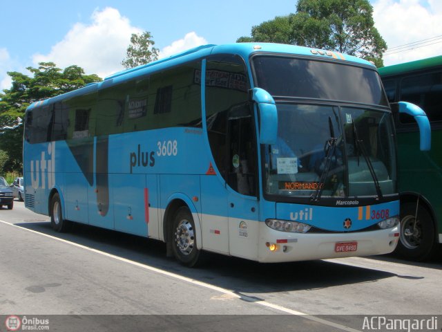 UTIL - União Transporte Interestadual de Luxo 3608 na cidade de São Paulo, São Paulo, Brasil, por Antonio Carlos Pangardi. Número da foto: #264968.
