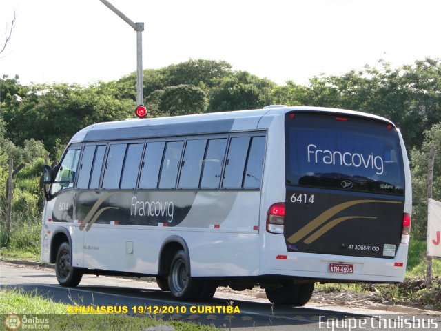 Francovig Transportes Coletivos 6414 na cidade de Curitiba, Paraná, Brasil, por Paulo Roberto Chulis. Número da foto: #266040.