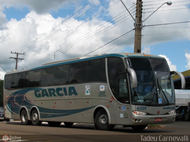 Viação Garcia 6509 na cidade de Cornélio Procópio, Paraná, Brasil, por Tadeu Carnevalli. ID da foto: 266885.