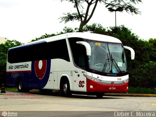 Viação São Cristóvão 2150 na cidade de São Paulo, São Paulo, Brasil, por Cleber C.  Moreira. Número da foto: #266778.