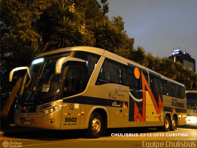 Expresso Maringá 5602 na cidade de Curitiba, Paraná, Brasil, por Paulo Roberto Chulis. Número da foto: #267914.