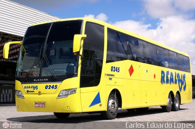 Expresso Real Bus 0245 na cidade de Campina Grande, Paraíba, Brasil, por Carlos Eduardo Lopes. Número da foto: #268978.