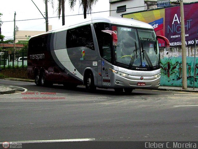 Transpen Transporte Coletivo e Encomendas 38010 na cidade de Sorocaba, São Paulo, Brasil, por Cleber C.  Moreira. Número da foto: #269056.