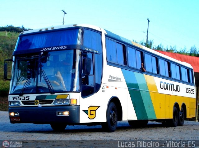 Empresa Gontijo de Transportes 15535 na cidade de João Monlevade, Minas Gerais, Brasil, por Lucas  Ribeiro. ID da foto: 269805.