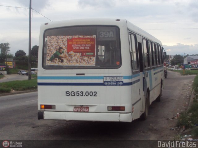Expresso Tanguá SG 53.002 na cidade de São Gonçalo, Rio de Janeiro, Brasil, por David Freitas. Número da foto: #270197.