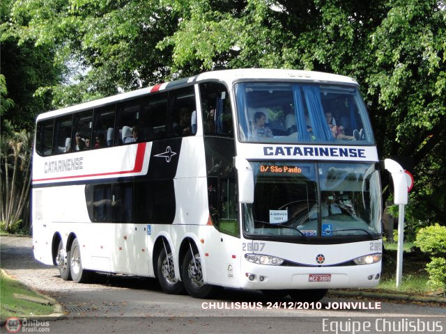 Auto Viação Catarinense 2907 na cidade de Joinville, Santa Catarina, Brasil, por Paulo Roberto Chulis. Número da foto: #271075.