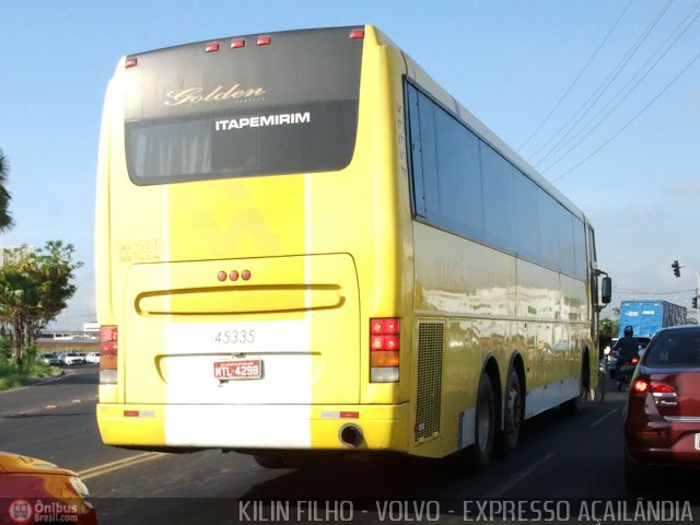 Viação Itapemirim 45335 na cidade de Teresina, Piauí, Brasil, por Kilin Filho. Número da foto: #270956.
